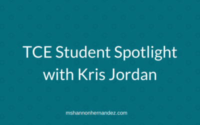 TCE Student Spotlight with Kris Jordan