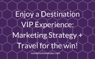 Enjoy a Destination VIP Experience: Marketing Strategy + Travel for the Win!