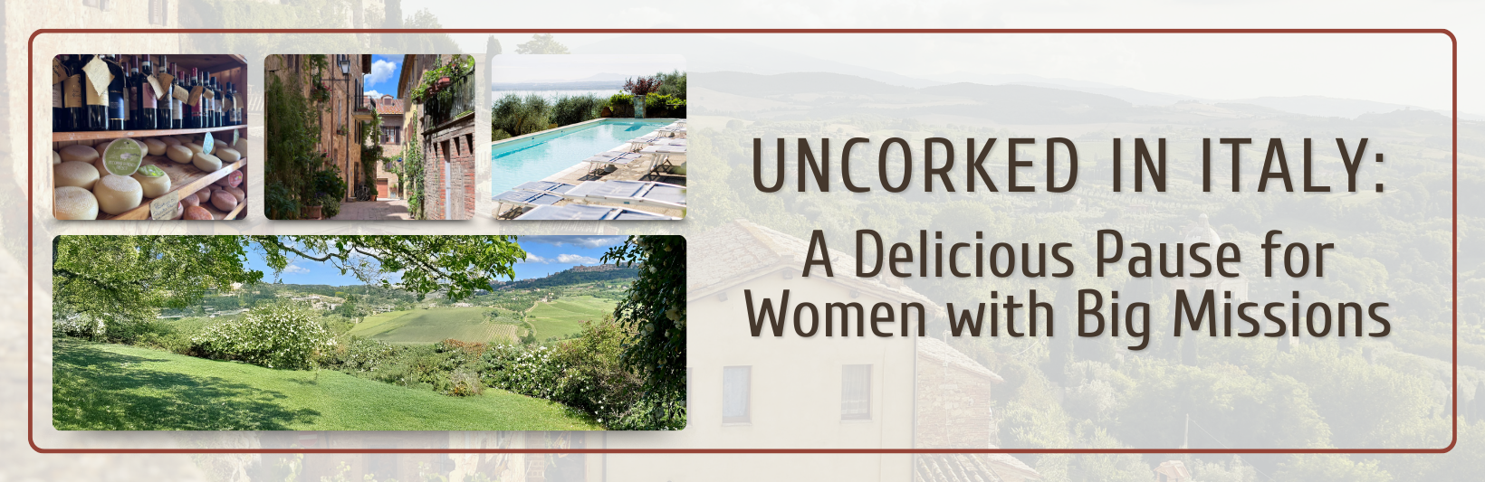 Italy Retreat - Website Header